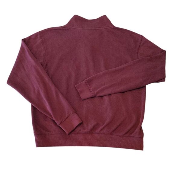 PINK VS 2014 Maroon Red White Logo Quarter Zip Pullover Sweatshirt Medium - Picture 9 of 13